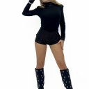 tutina corta con paillettes night